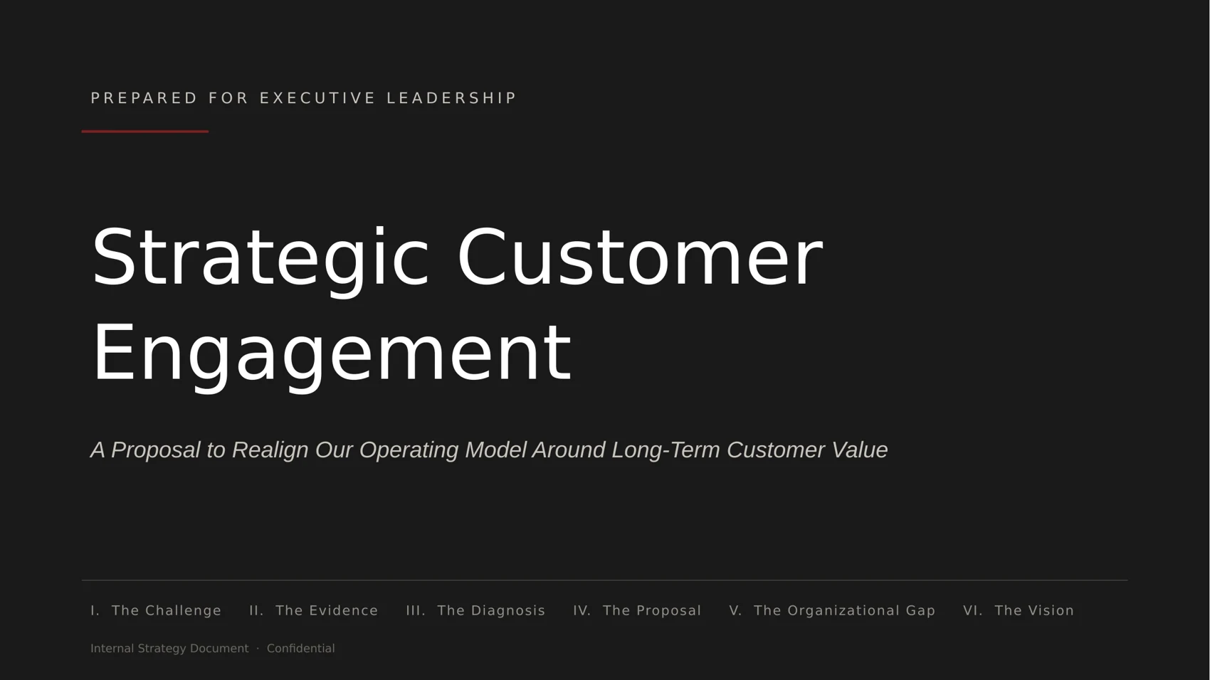 Strategic Customer Engagement Proposal — page 1